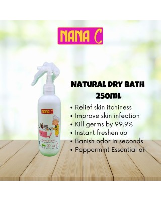 Natural Dry Bath Mint 250ml